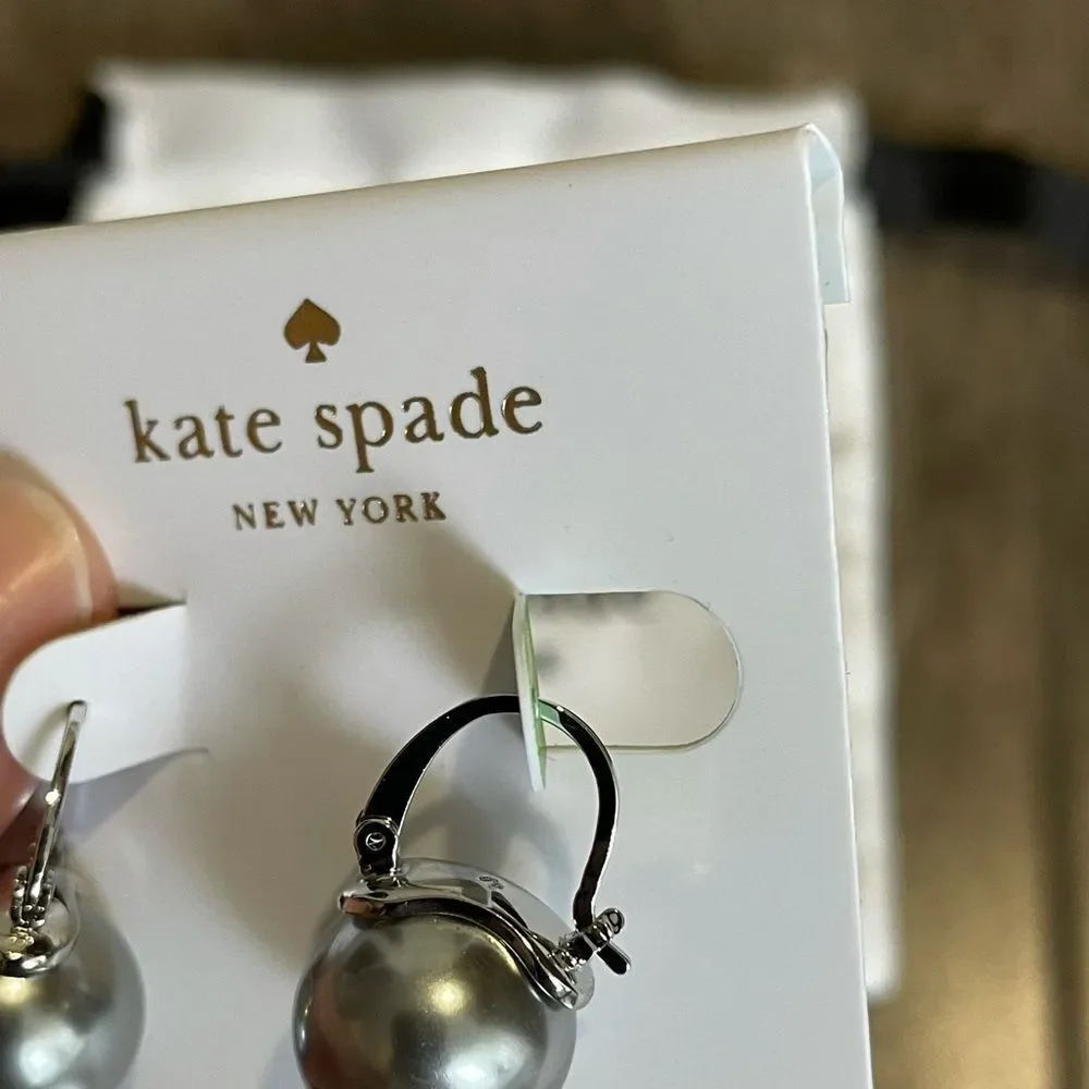 Kate Spade Silver Pearl Earrings